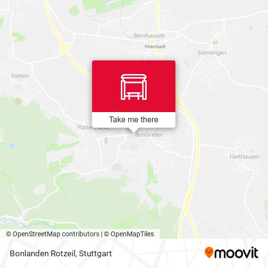 Карта Bonlanden Rotzeil