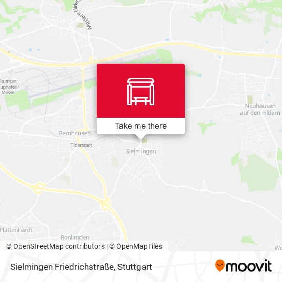 Карта Sielmingen Friedrichstraße