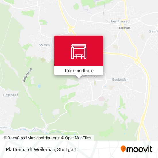 Карта Plattenhardt Weilerhau