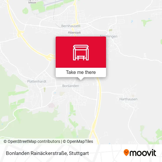 Карта Bonlanden Rainäckerstraße