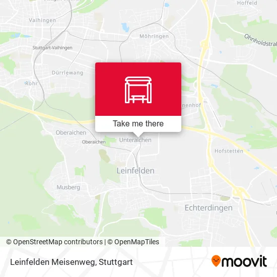 Карта Leinfelden Meisenweg