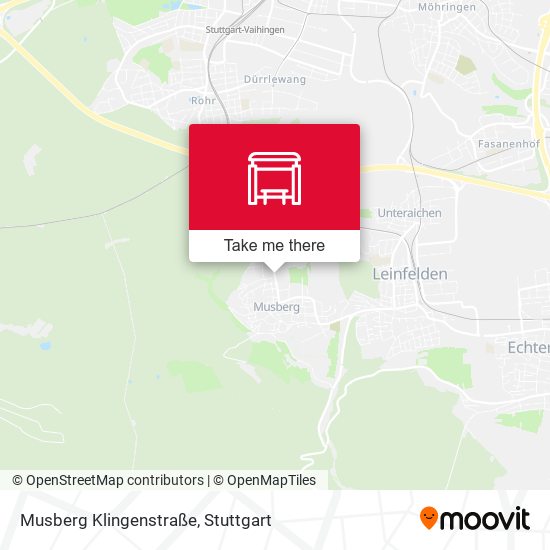 Musberg Klingenstraße map