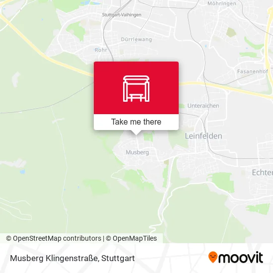 Карта Musberg Klingenstraße