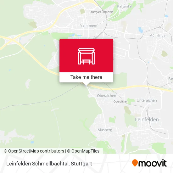 Карта Leinfelden Schmellbachtal