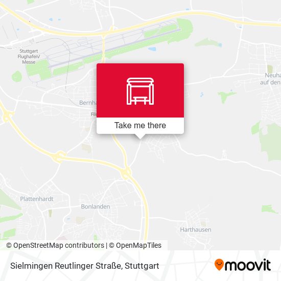 Карта Sielmingen Reutlinger Straße