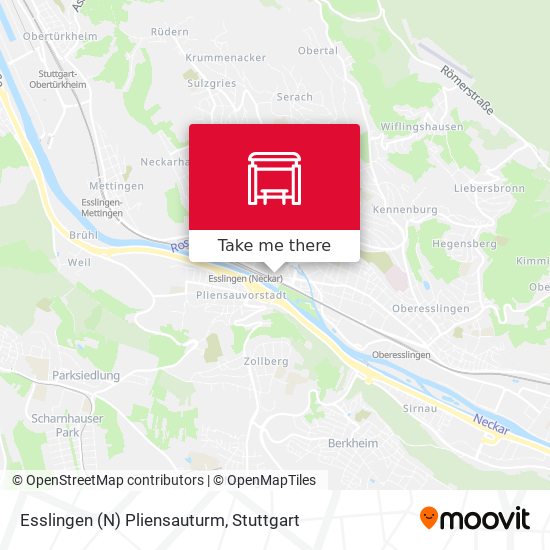 Esslingen (N) Pliensauturm map