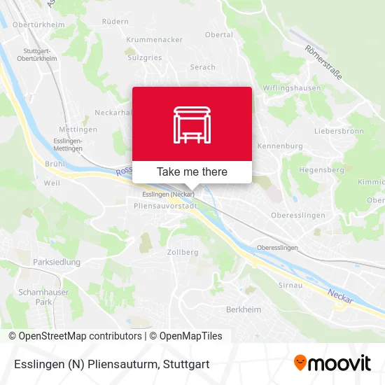 Карта Esslingen (N) Pliensauturm