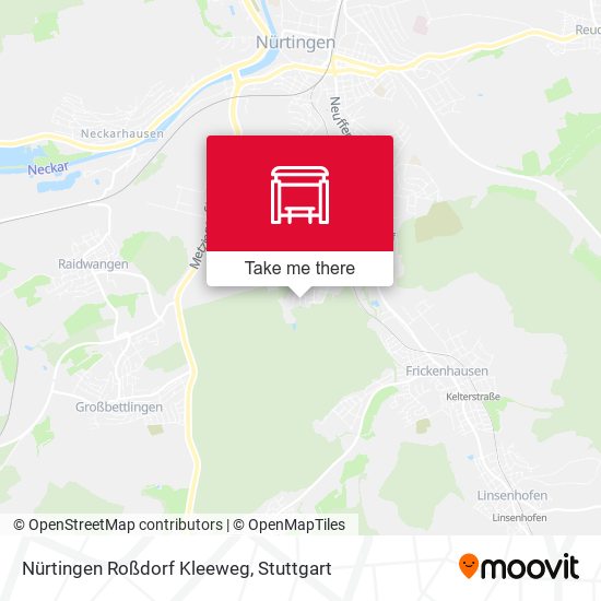 Nürtingen Roßdorf Kleeweg map