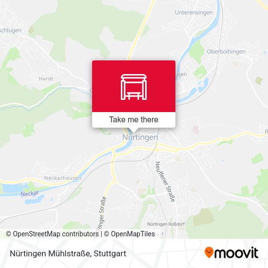 Nürtingen Mühlstraße map