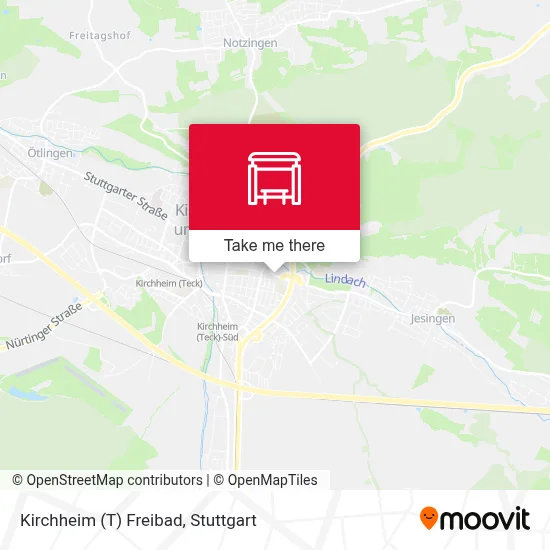 Kirchheim (T) Freibad map