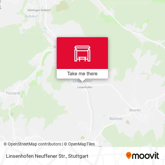 Карта Linsenhofen Neuffener Str.
