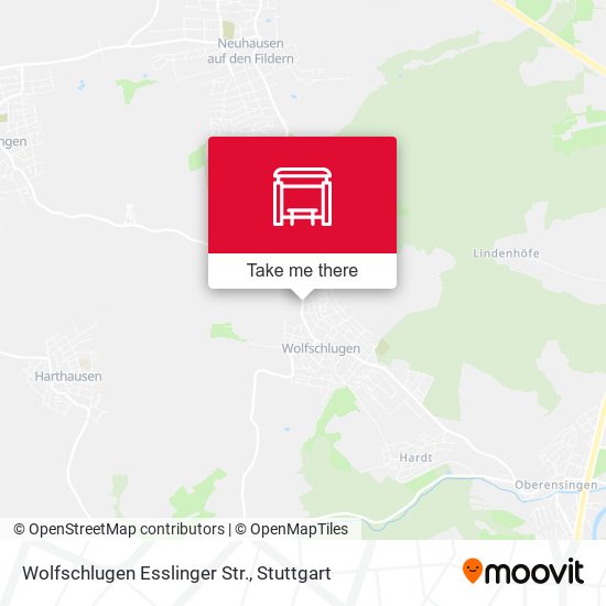 Карта Wolfschlugen Esslinger Str.