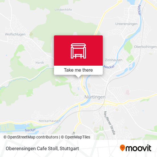 Oberensingen Cafe Stoll map