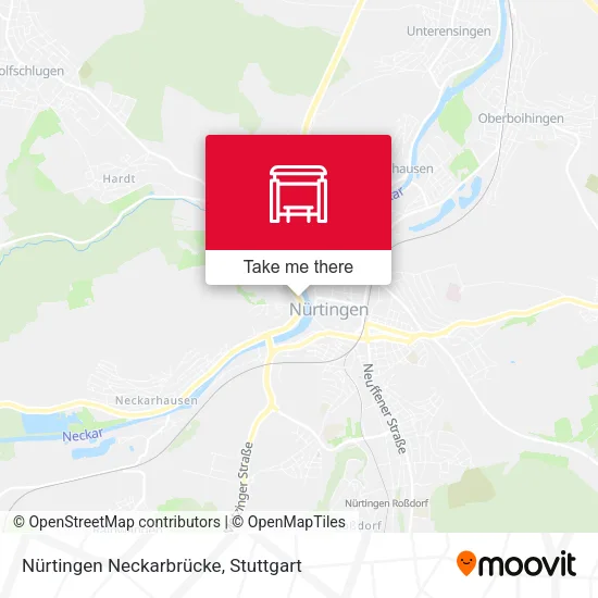 Карта Nürtingen Neckarbrücke