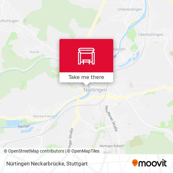 Nürtingen Neckarbrücke map