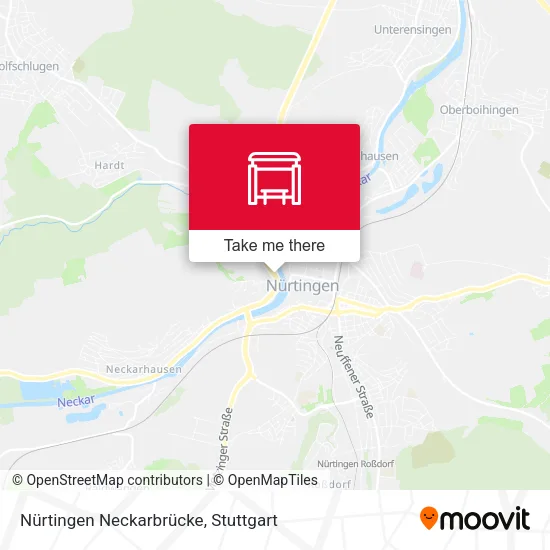 Карта Nürtingen Neckarbrücke
