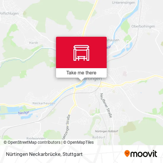 Карта Nürtingen Neckarbrücke