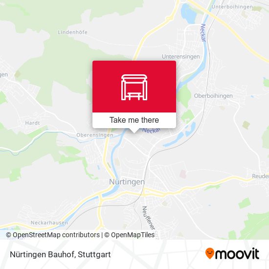 Nürtingen Bauhof map