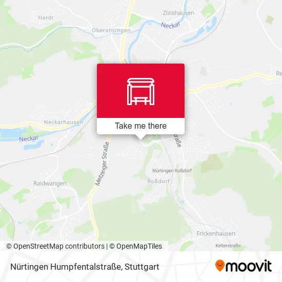Карта Nürtingen Humpfentalstraße