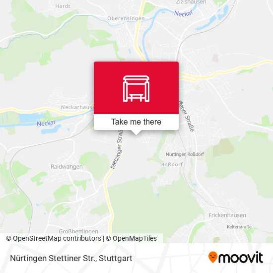 Карта Nürtingen Stettiner Str.