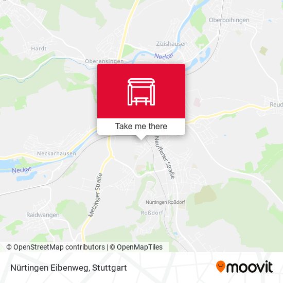 Nürtingen Eibenweg map