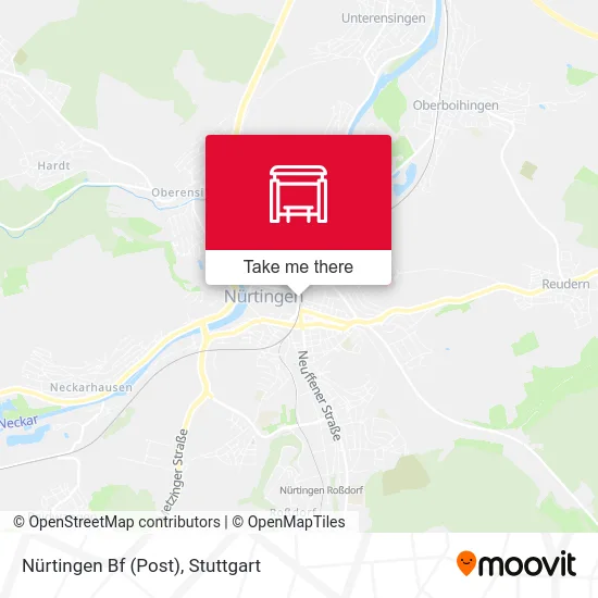 Карта Nürtingen Bf (Post)