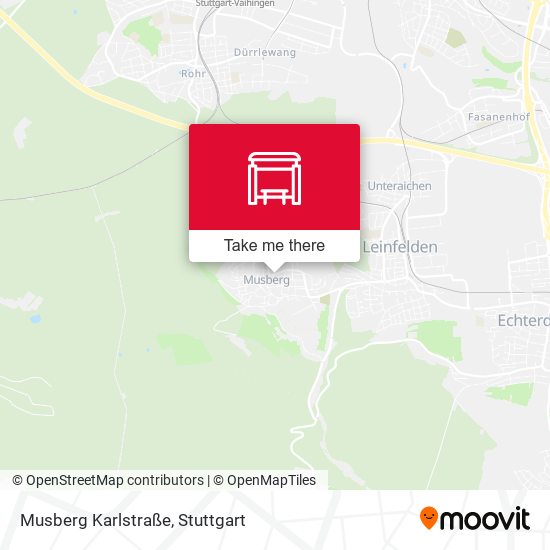 Карта Musberg Karlstraße