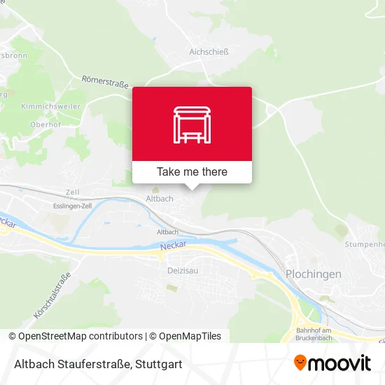 Карта Altbach Stauferstraße