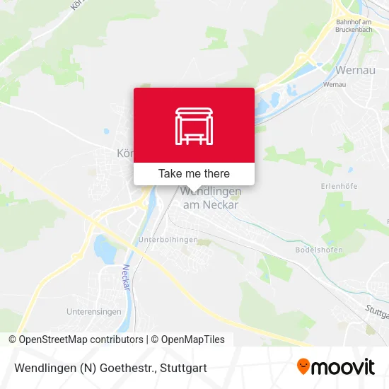 Карта Wendlingen (N) Goethestr.
