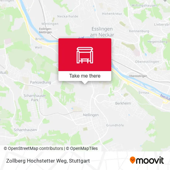 Карта Zollberg Hochstetter Weg