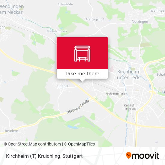 Kirchheim (T) Kruichling map