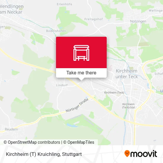 Карта Kirchheim (T) Kruichling