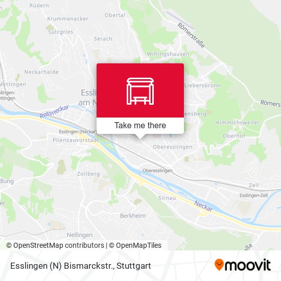 Esslingen (N) Bismarckstr. map