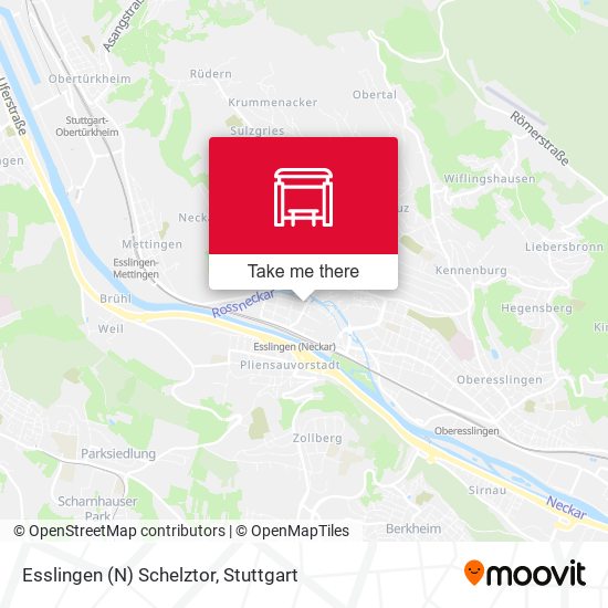Esslingen (N) Schelztor map