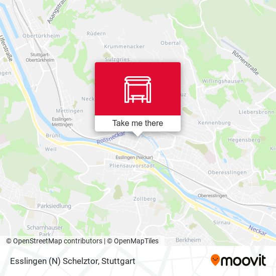 Карта Esslingen (N) Schelztor