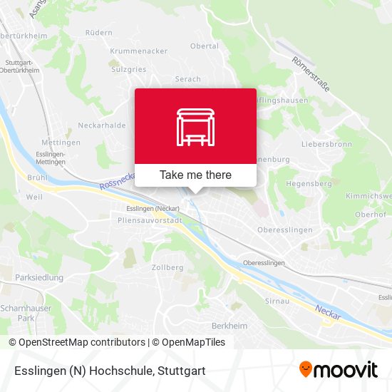 Esslingen (N) Hochschule map