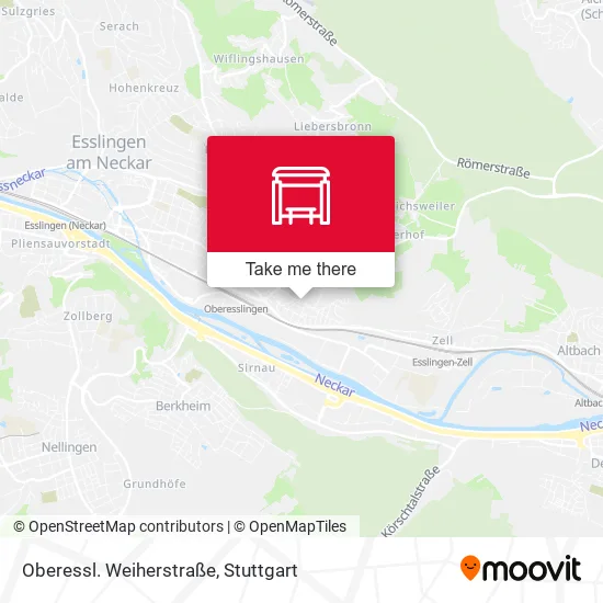 Карта Oberessl. Weiherstraße