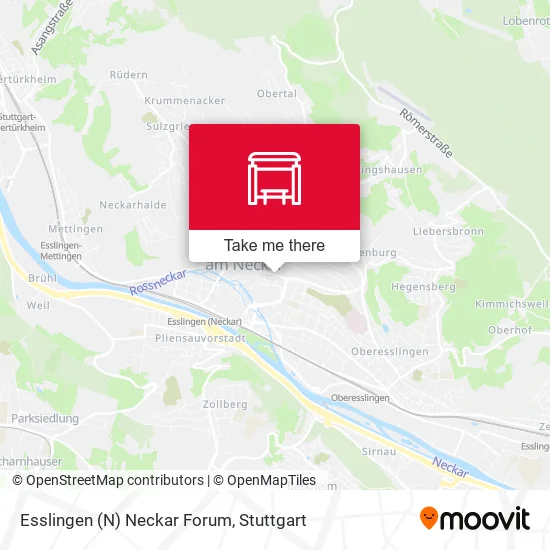 Карта Esslingen (N) Neckar Forum