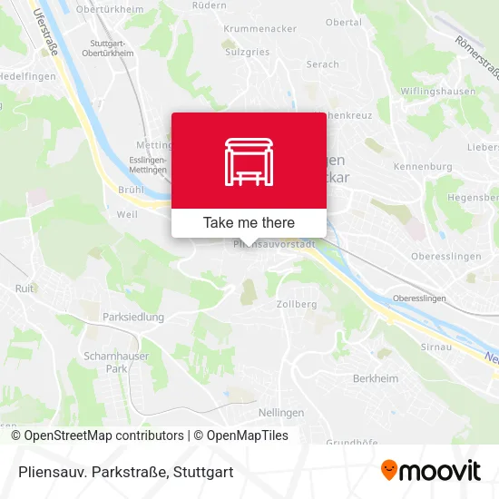 Карта Pliensauv. Parkstraße