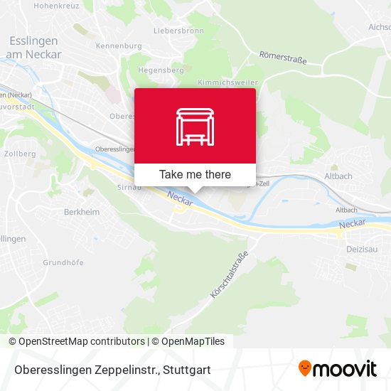 Карта Oberesslingen Zeppelinstr.