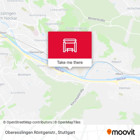 Oberesslingen Röntgenstr. map