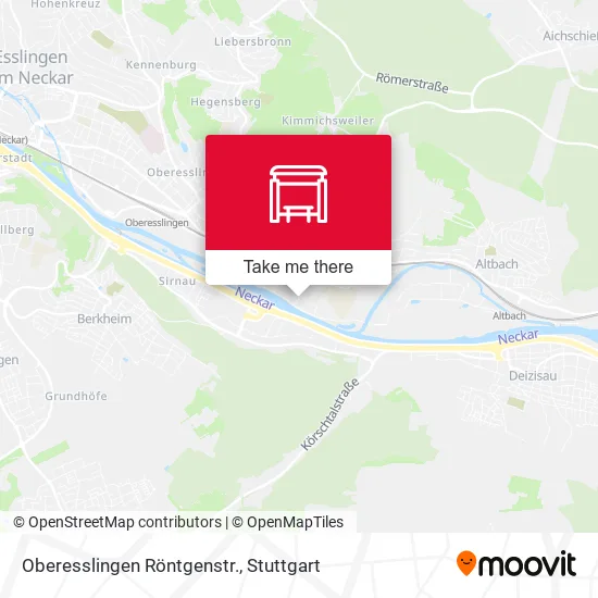 Карта Oberesslingen Röntgenstr.