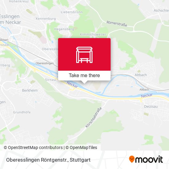 Oberesslingen Röntgenstr. map
