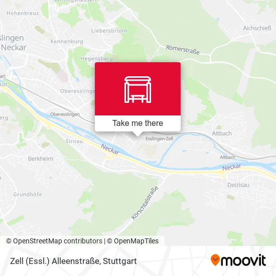 Карта Zell (Essl.) Alleenstraße