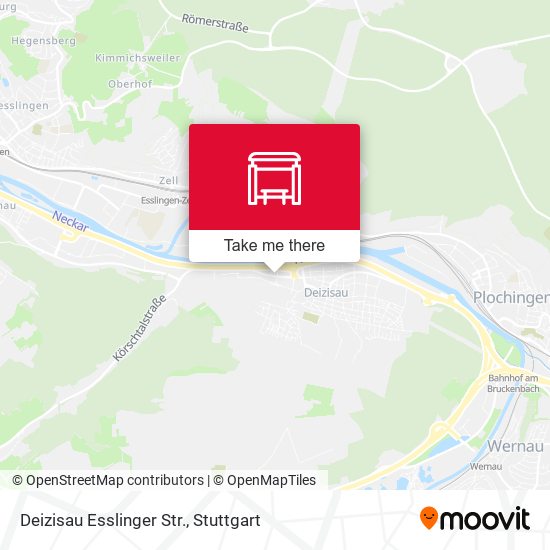 Карта Deizisau Esslinger Str.