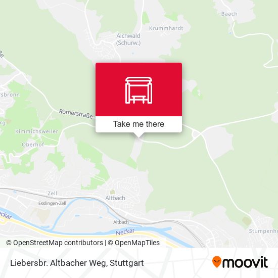 Liebersbr. Altbacher Weg map
