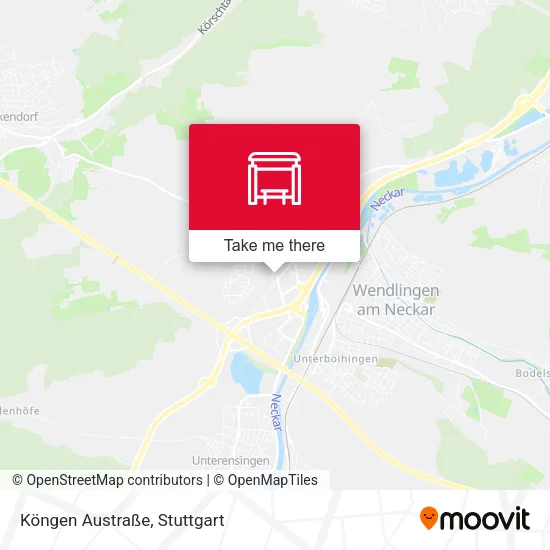 Карта Köngen Austraße