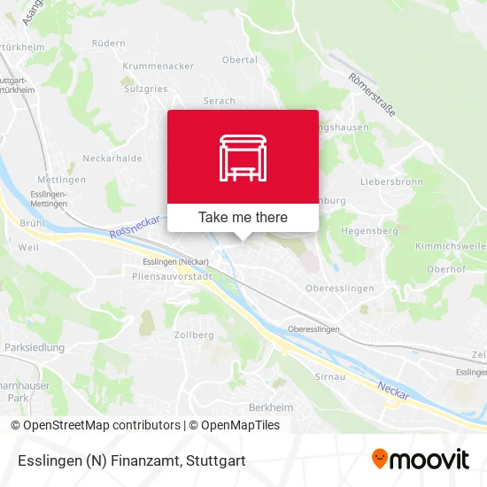 Карта Esslingen (N) Finanzamt