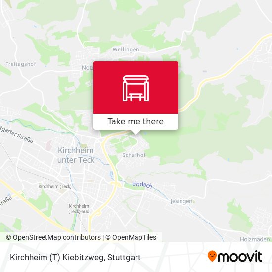 Карта Kirchheim (T) Kiebitzweg