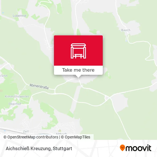 Карта Aichschieß Kreuzung
